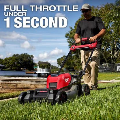M18 FUEL Brushless Cordless 21 in Dual Battery SP Mower W/ FORGE Starter Kit, Backpack Blower, Chainsaw, Pole Saw