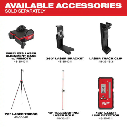 M12 12-Volt Lithium-Ion Cordless Green 125 Ft. Cross Line and 4-Point Laser Level W/ Quick Connect Laser Mount
