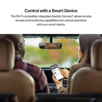 Signature Series Ultra-Quiet Wall Mount Smart Garage Door Opener with Battery Backup, Wi-Fi, Wireless Wall Console