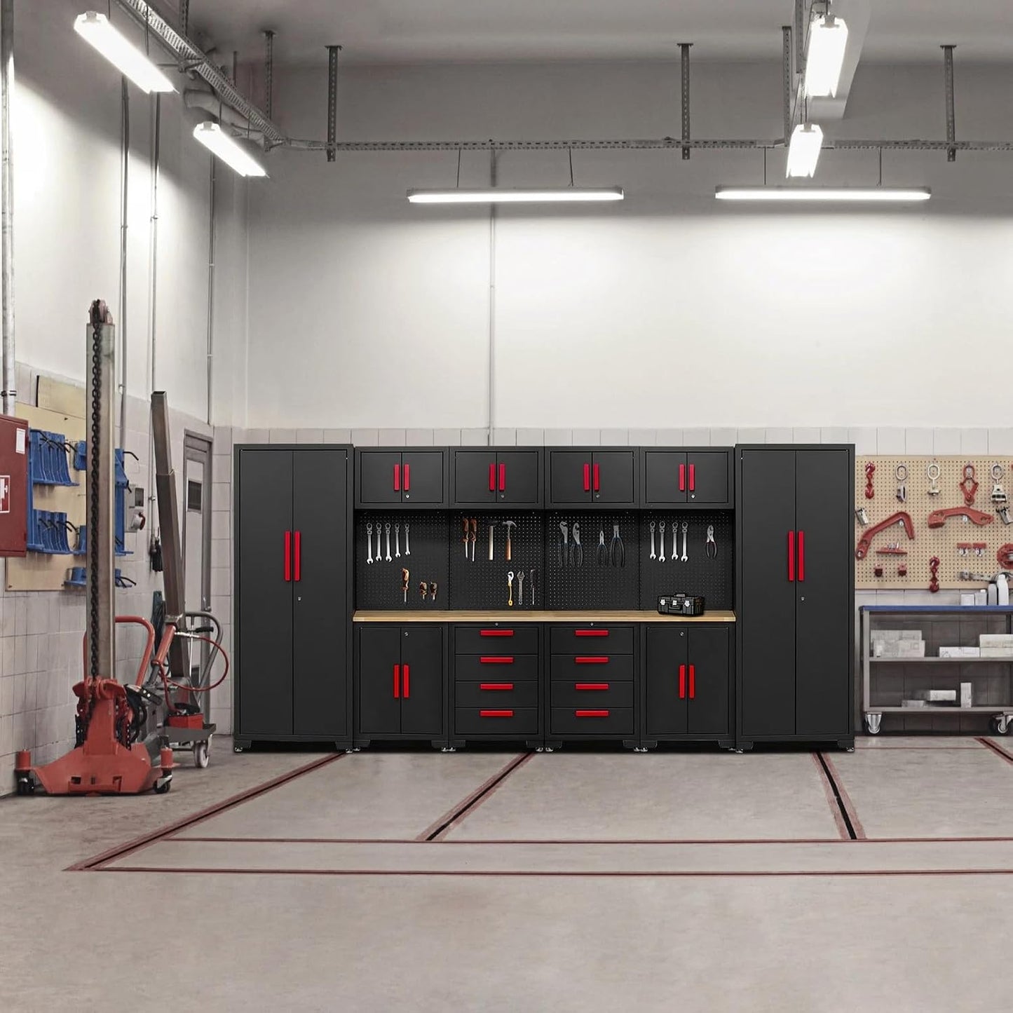 Garage Storage Cabinet System - 2 * 6-Pcs Workshop Set