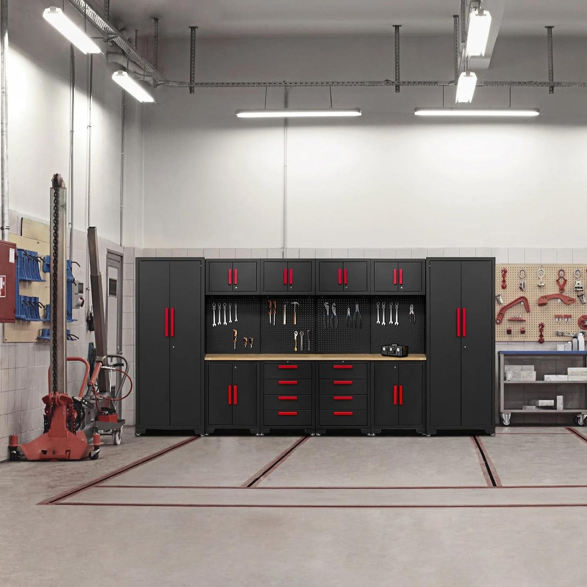 Garage Storage Cabinet System - 2 * 6-Pcs Workshop Set