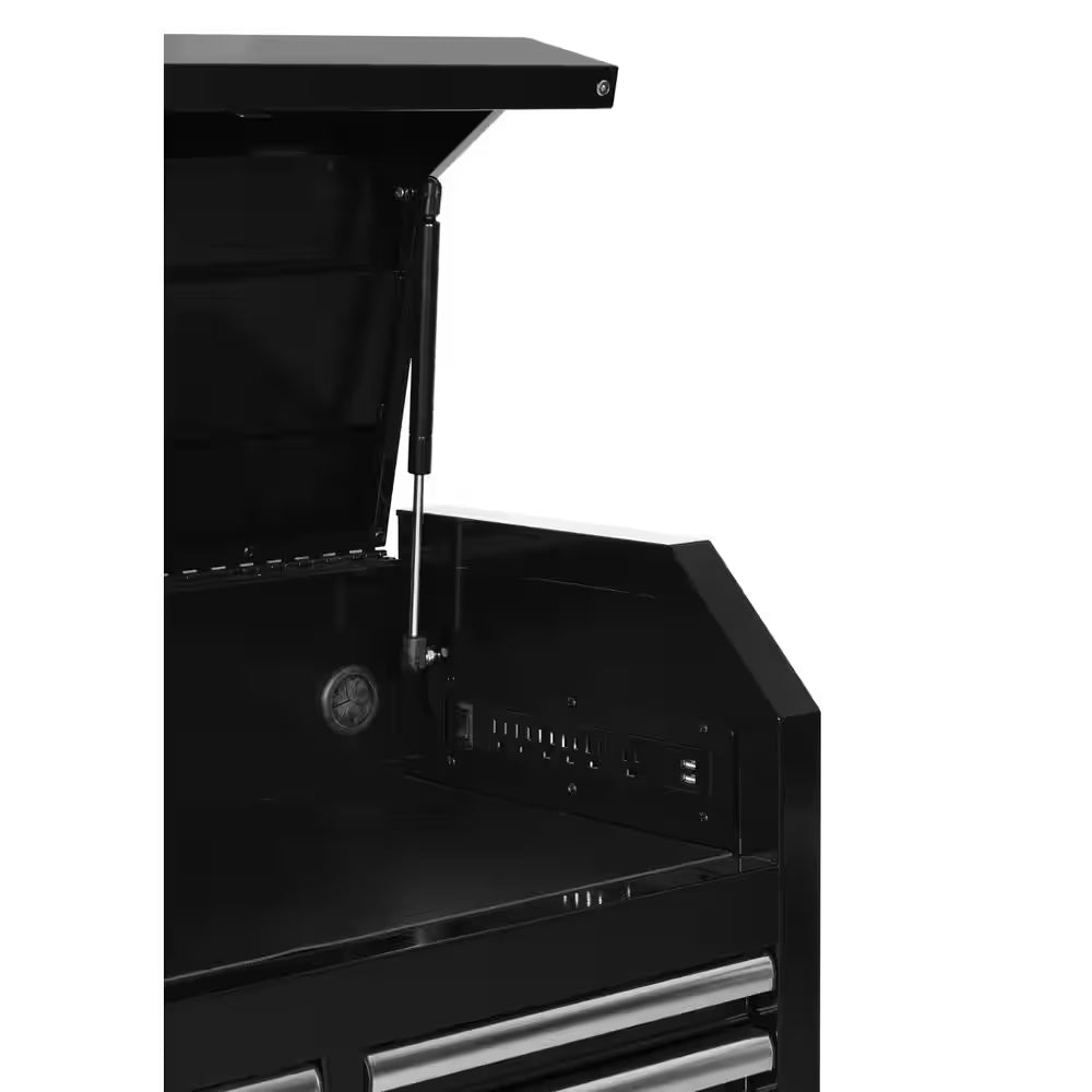 Modular Tool Storage 52 In. W X 16 In. D Standard Duty Black Top Tool Chest
