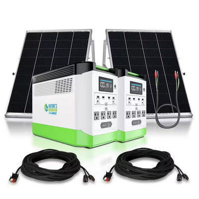 3600W Running/7200W Peakl Push Button Start Lithium Solar Generator Platinum