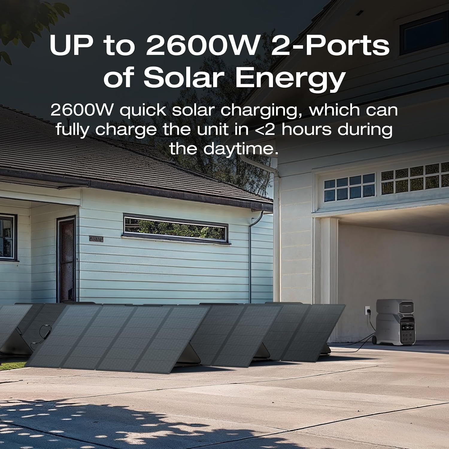 EF ECOFLOW DELTA Pro 3 Solar Generator 4096Wh with 2X400W Solar Panels