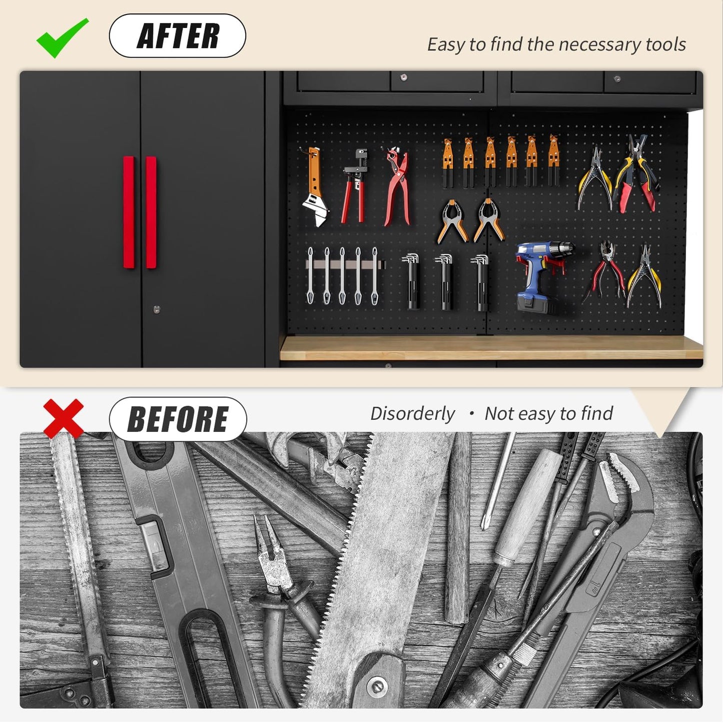 Garage Storage Cabinet System - 2 * 6-Pcs Workshop Set