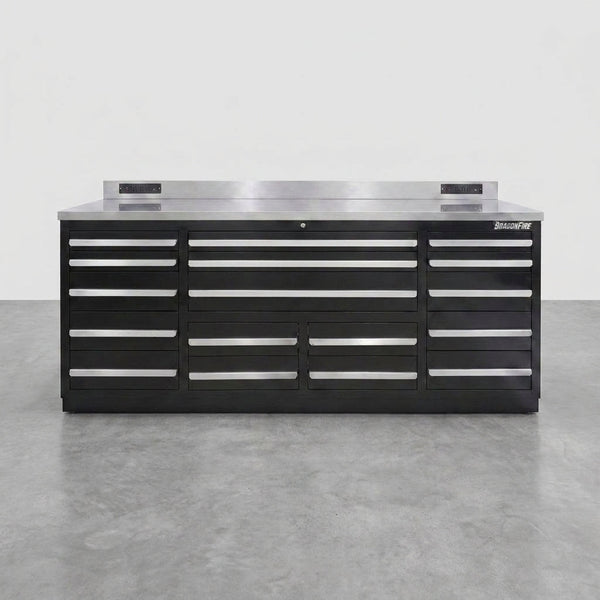 7FT Workbench Built for Industrial Strength, 17 Drawers, 5000lb Capacity, Powder-Coated Finish — Studio Shot