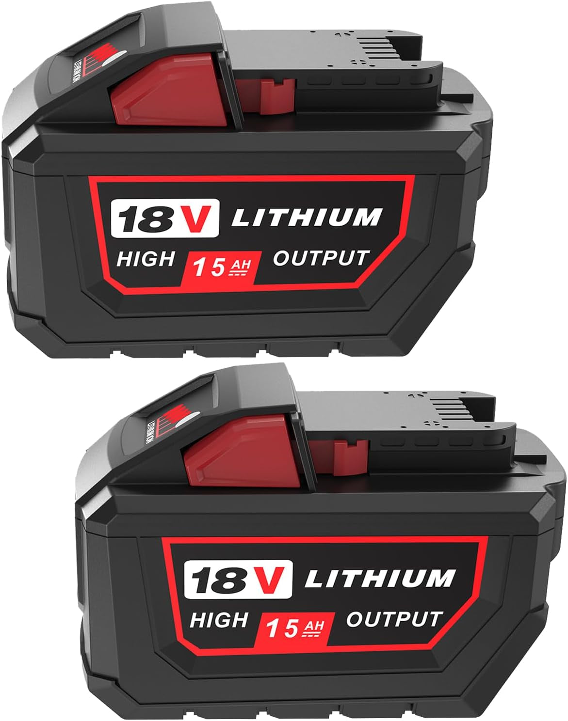 Upgraded 2Packs 18V 15.0Ah Replacement Battery for Milwaukee M-18