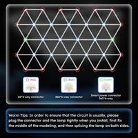 Triangle LED Garage Light - 71 Pack Hexagonal Lights, 710W 78100LM Super Bright Garage Ceiling Lights, Larger Size Honeycomb Light for Warehouse Workshop Gym Basement Car Care Wash Room