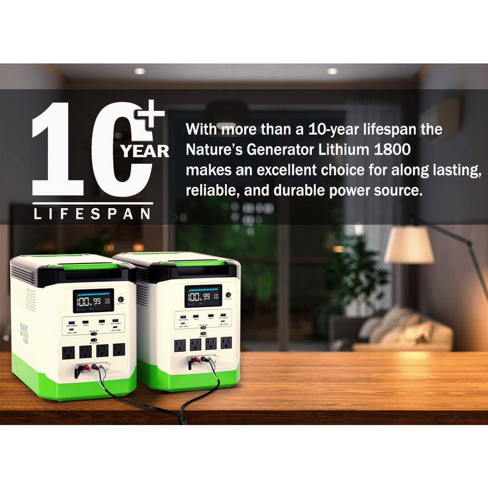3600W Running/7200W Peakl Push Button Start Lithium Solar Generator Platinum