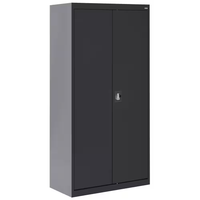 Steel Storage Cabinet Built for Heavy-Duty Organization, 22-Gauge Construction, 5 Adjustable Shelves, 3-Point Lock