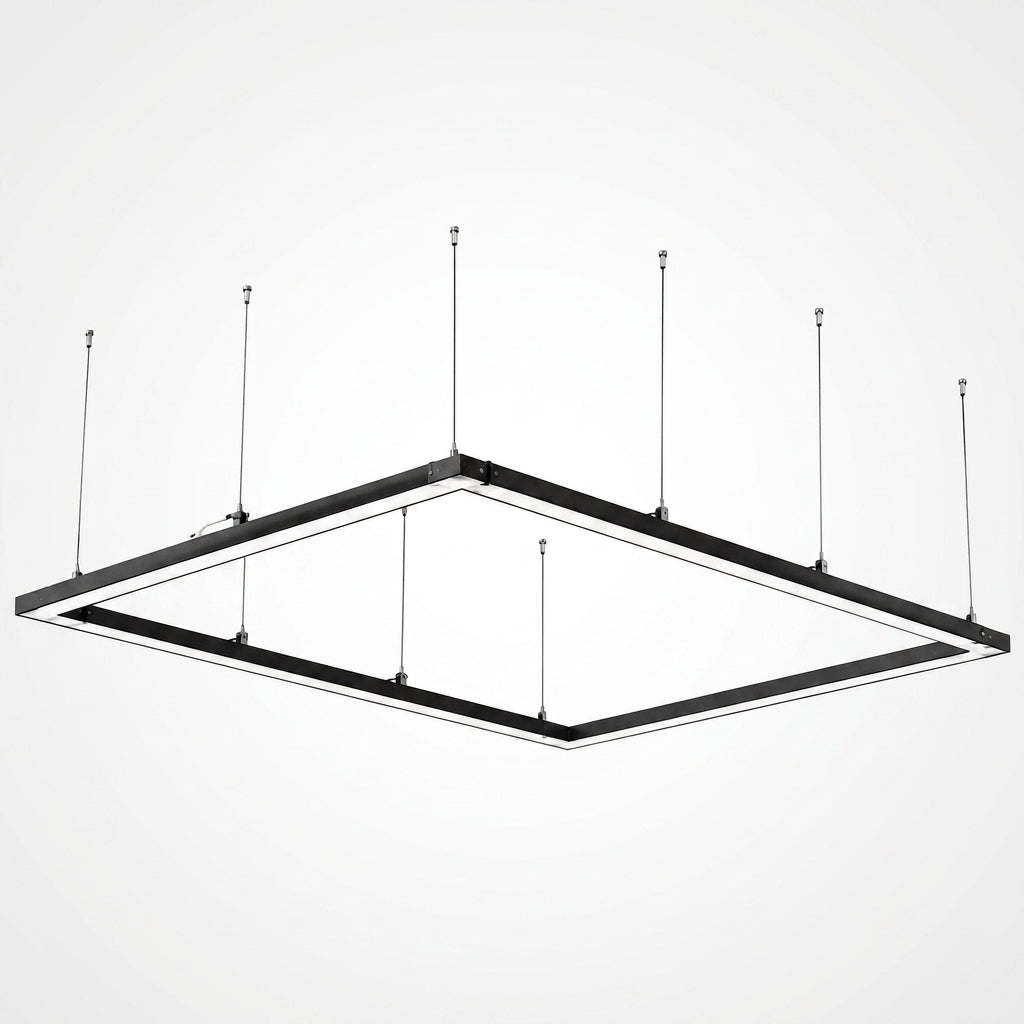 High Bright 39000LM LED Garage Light - 46" Rectangle Fixture for Workshop & Gym — Studio Shot