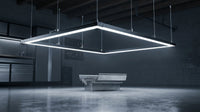 High Bright 39000LM LED Garage Light - 46" Rectangle Fixture for Workshop & Gym — Lifestyle