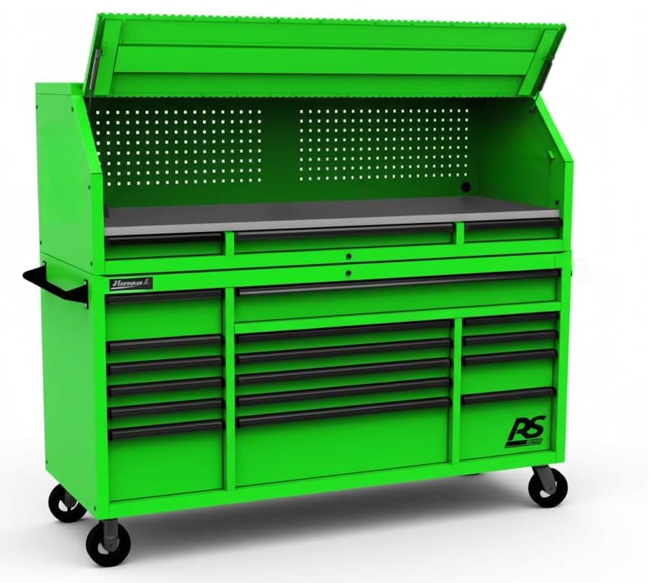 72" RS Pro Combo Rolling Hutch and Top Chest (Hutch, Blue)
