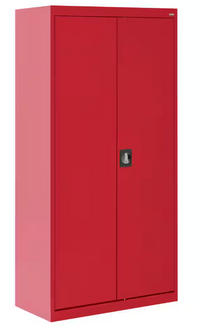 Steel Storage Cabinet Built for Heavy-Duty Organization, 22-Gauge Construction, 5 Adjustable Shelves, 3-Point Lock