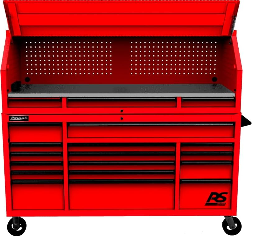 72" RS Pro Combo Rolling Hutch and Top Chest (Hutch, Blue)