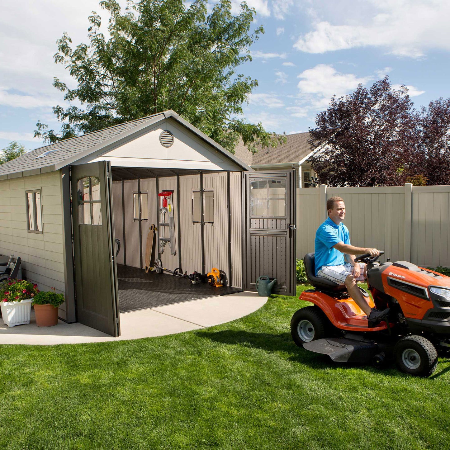 Lifetime Resin Trifold Outdoor Storage Shed