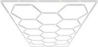 Hexagon Garage Lights, 66300LM, 6500K 15 Grid Systems Honeycomb Hexagonal Garage LED Lights, DIY Cool White Car Detailing Ceiling Lighting Bright Shop Light for Gym Basement Workshop