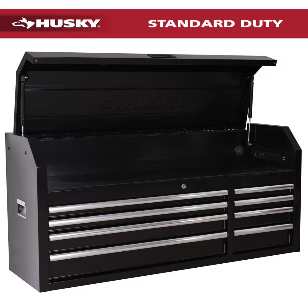 Modular Tool Storage 52 In. W X 16 In. D Standard Duty Black Top Tool Chest