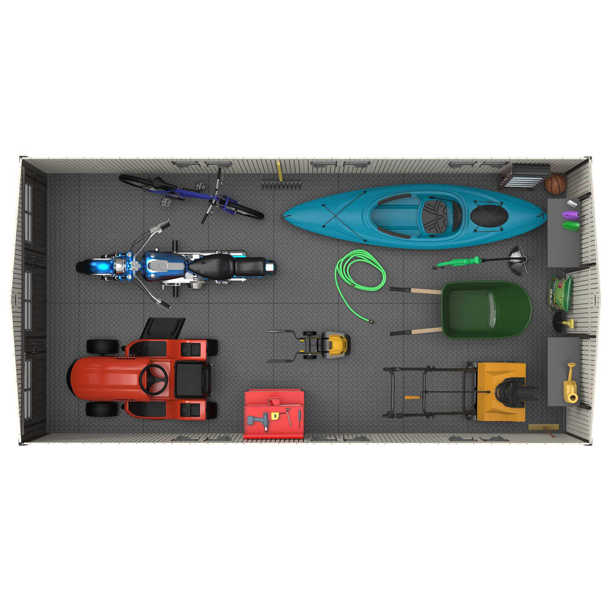 Lifetime Resin Trifold Outdoor Storage Shed