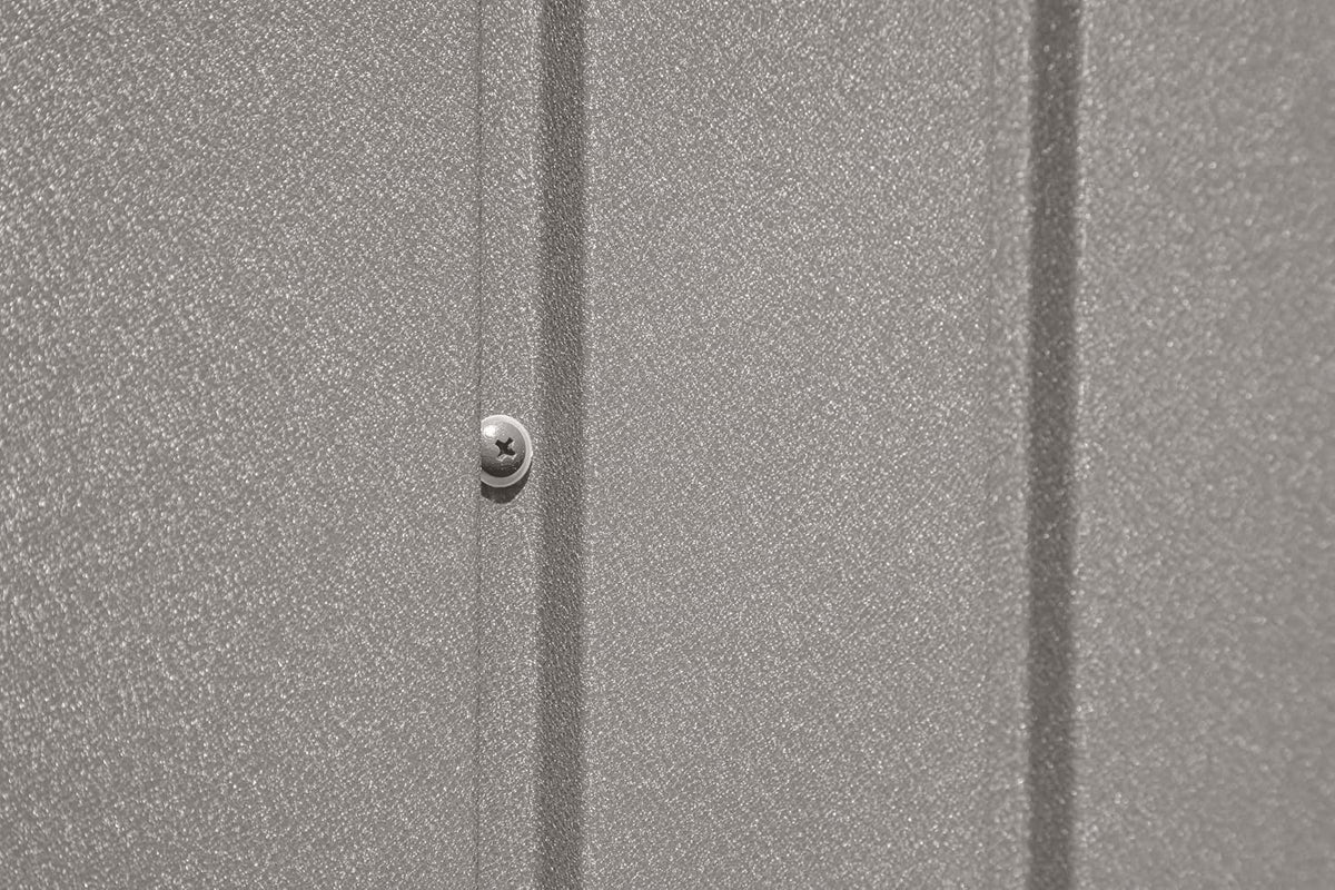 Shed Elite 10' X 14' Tall Outdoor Steel Storage Shed with High Gable and Lockable Doors Storage Building, Cool Grey