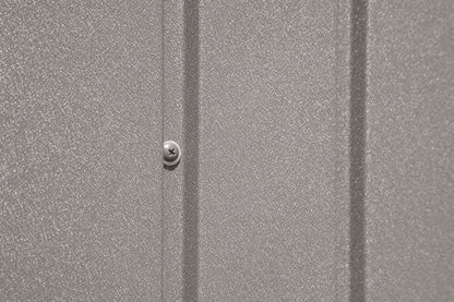 Shed Elite 10' X 14' Tall Outdoor Steel Storage Shed with High Gable and Lockable Doors Storage Building, Cool Grey