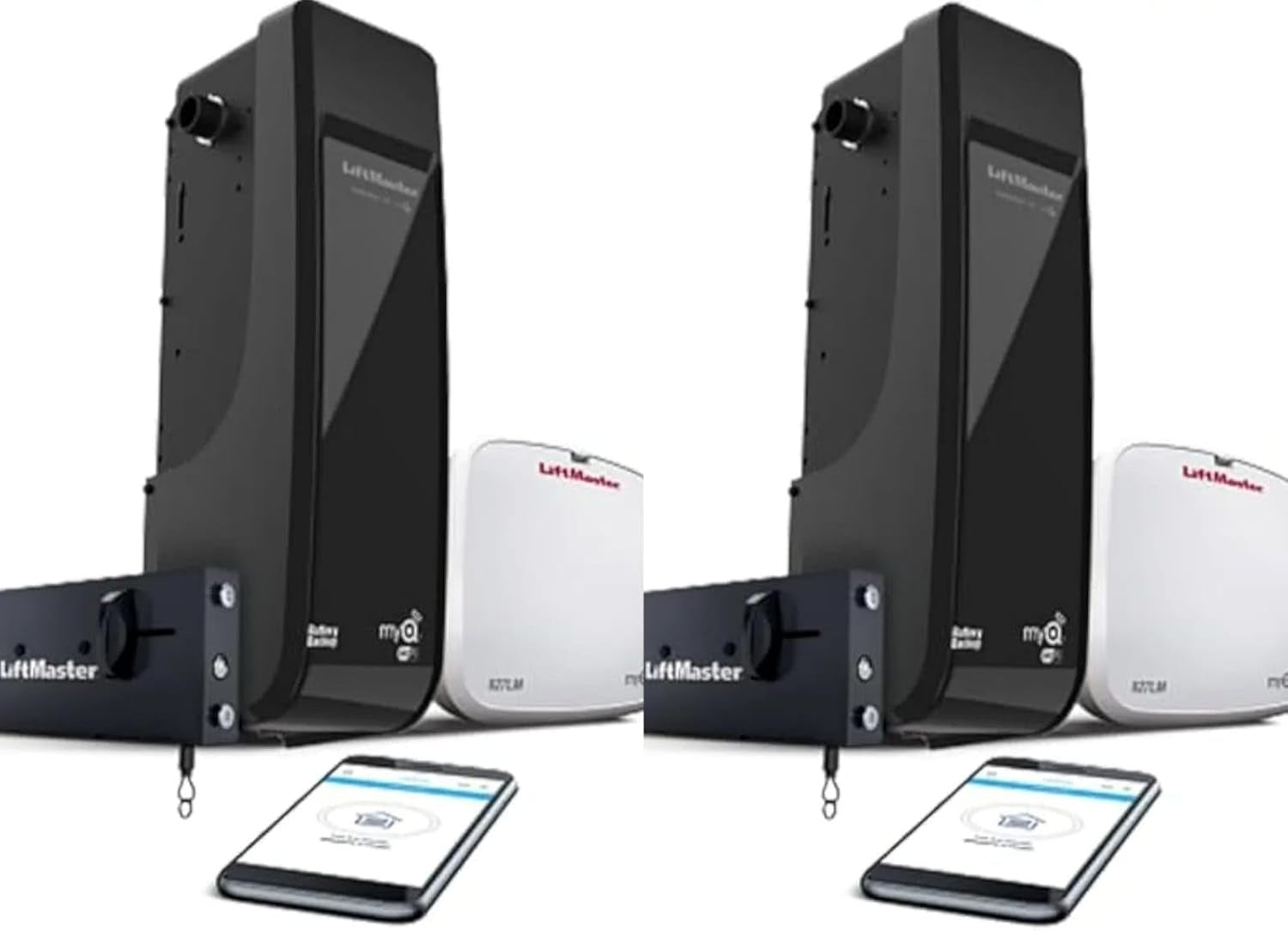 98022 Premium Series 2 Pack by  (Replaced 8500) Jackshaft Garage Door Opener Battery Backup W/Wifi