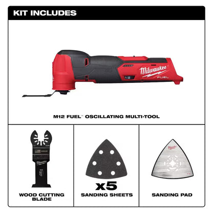 M12 FUEL 12-Volt Lithium-Ion Brushless Cordless Hammer Drill & Impact Driver Combo Kit with Recip Saw Kit and Multi-Tool