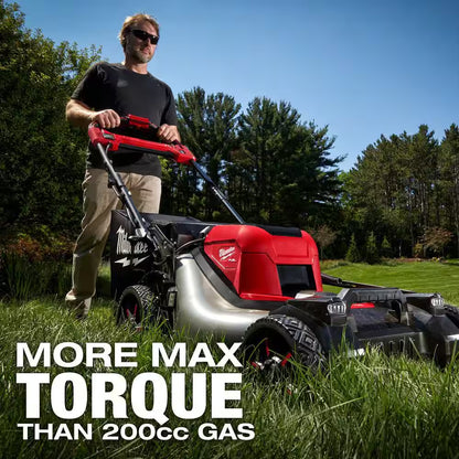 M18 FUEL Brushless Cordless 21 in Dual Battery SP Mower W/ FORGE Starter Kit, Backpack Blower, Chainsaw, Pole Saw