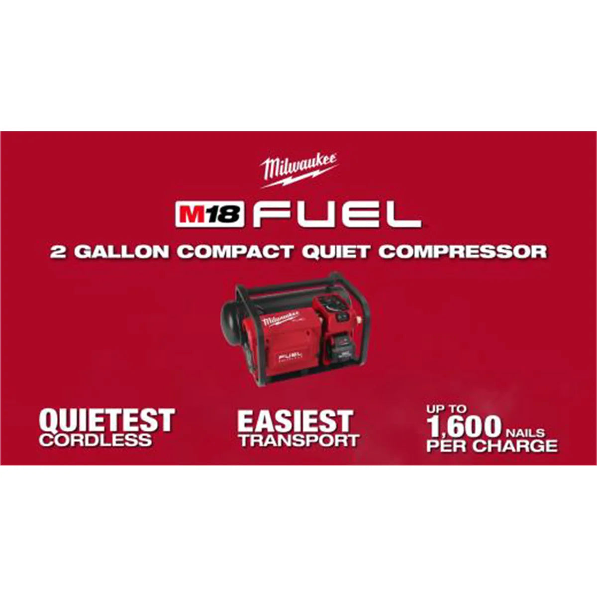 Tool M18 FUEL 2 Gallon Compact Quiet Compressor