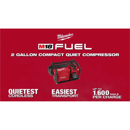 Tool M18 FUEL 2 Gallon Compact Quiet Compressor